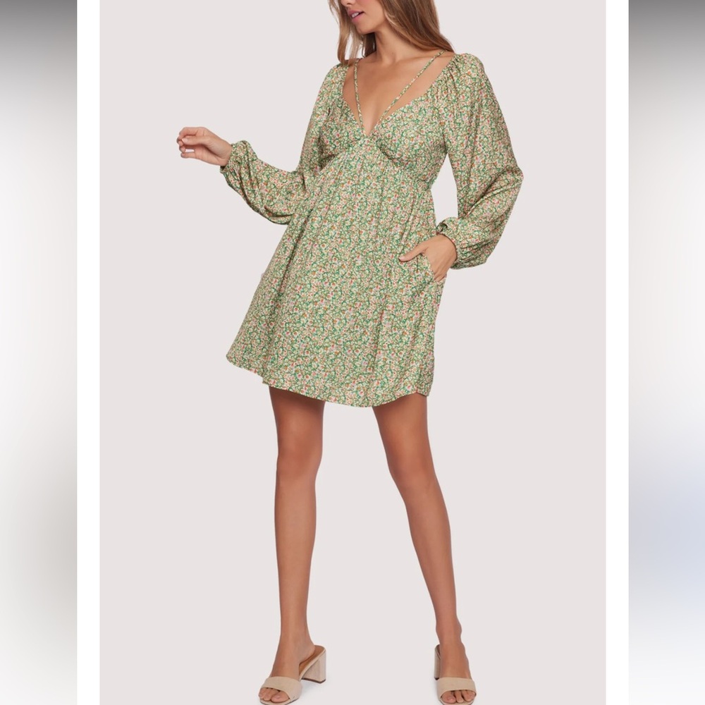 Lost + Wander Floral Long Sleeve Dress